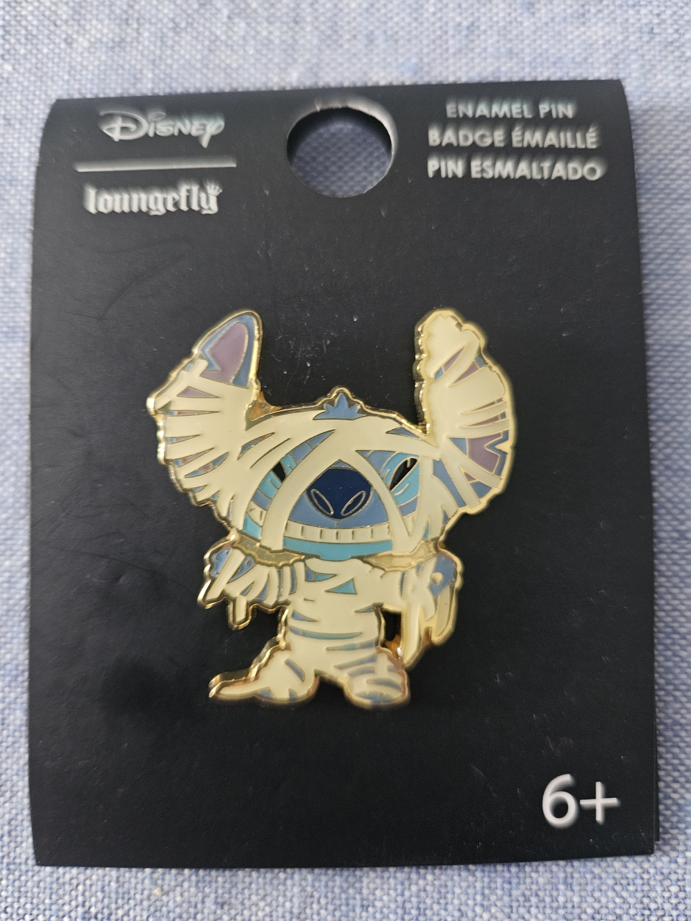 NWT Disney Loungefly Mummy Stitch Enamel Pin